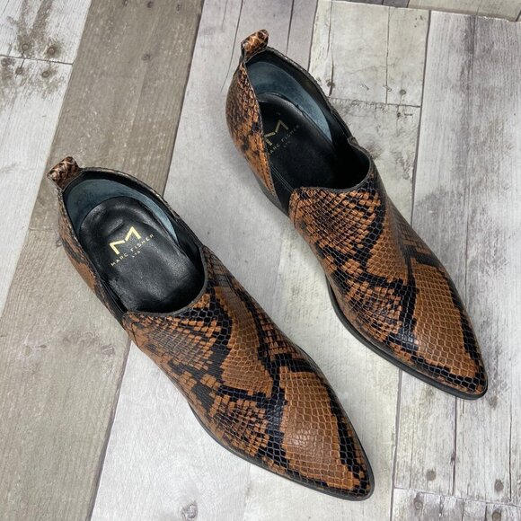 MArc Fisher Dalaran Snakeskin Embossed Booties - Picture 12 of 16
